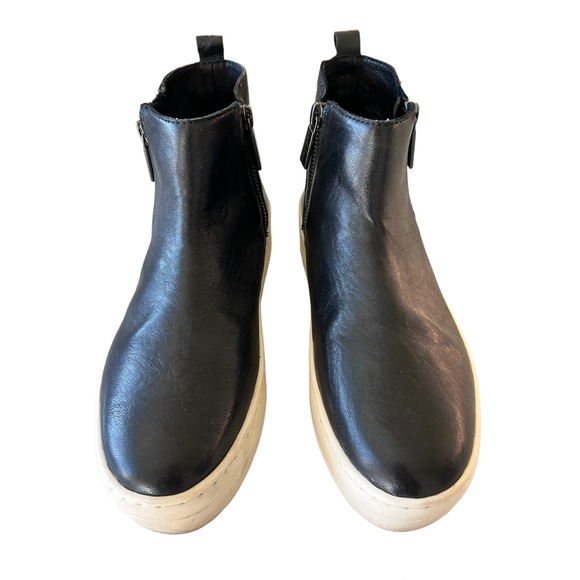 J. Slides Hisle Leather Platform Sneaker - Picture 3 of 11